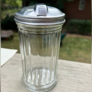 Vintage Glass Sugar Jar